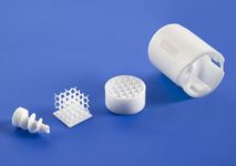 3D printed ceramic components made of aluminum oxide