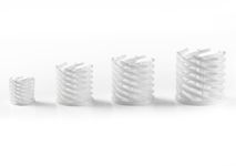 3D gedruckter Keramik-Probenhalter der Analysentechnik in verschiedenen Grössen aus Aluminiumoxid