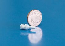 3D printed ceramic worm screw made of alumina