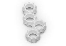 3D gedruckte Keramik-Zahnradgruppe aus Aluminiumoxid